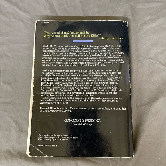 1988 Nashville Babylon Uncensored Truth and Private Lives of Country Music Stars - Picture 2 of 10